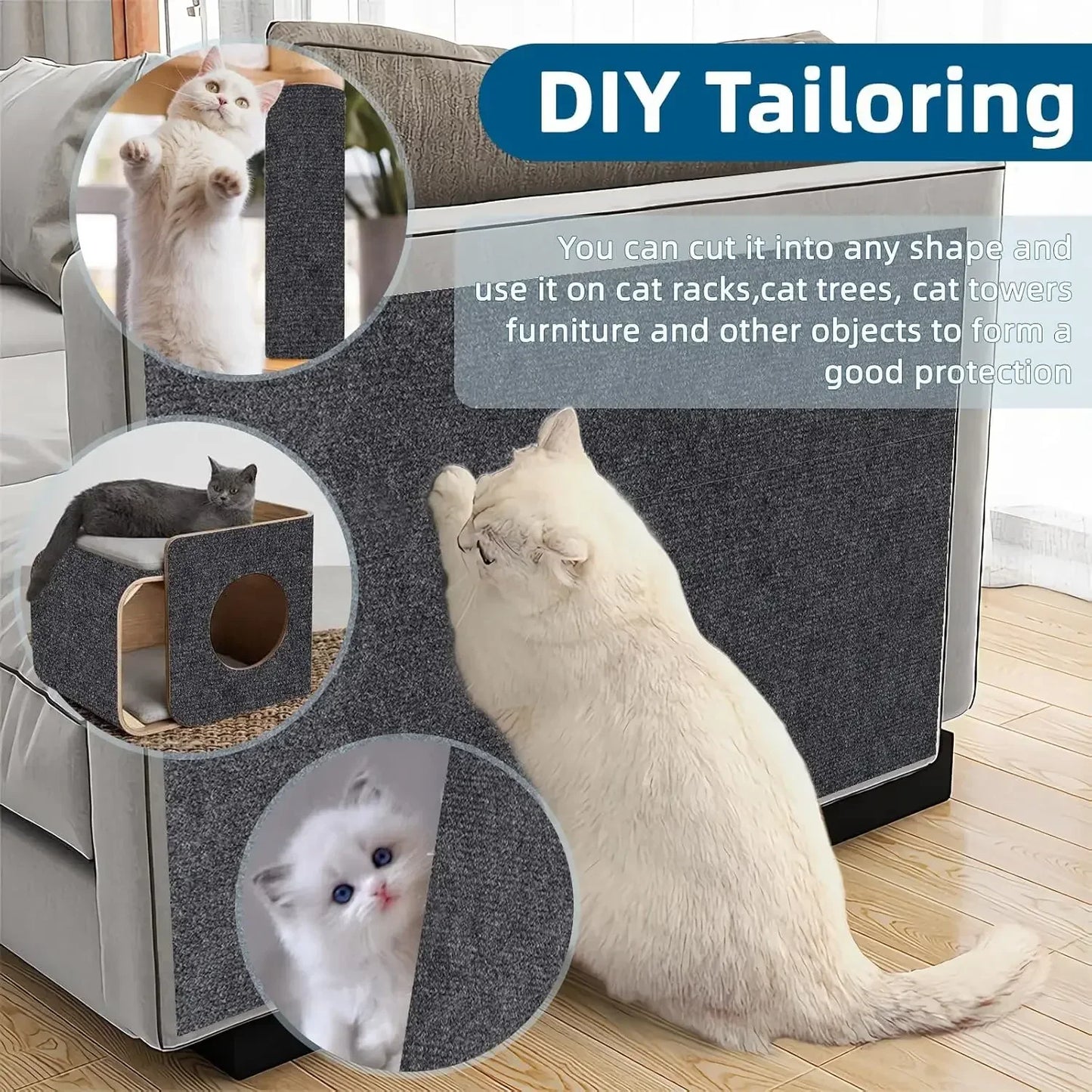 Self-Adhesive Cat Scratcher Mat