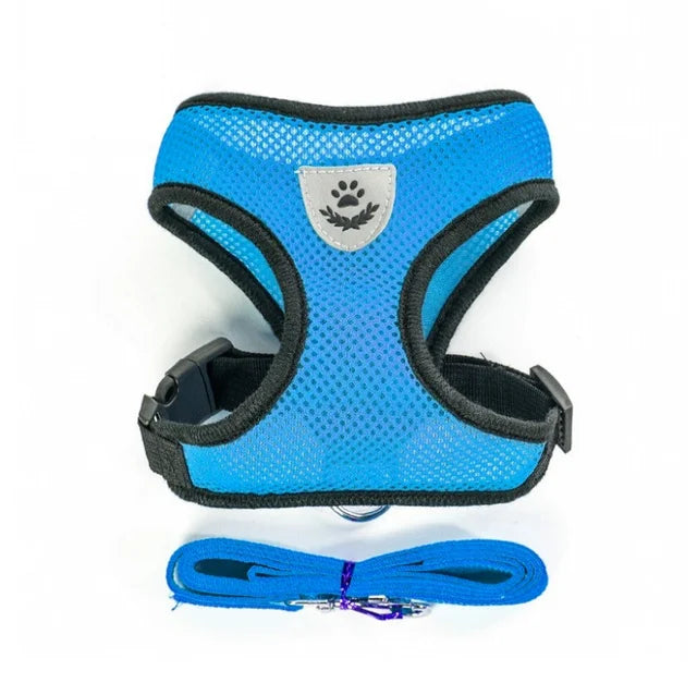 Adjustable Mesh Pet Harness & Lead
