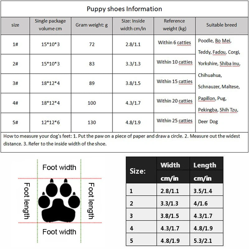 👟🐕 Warm Dog Shoes – Non-Slip & Protective
