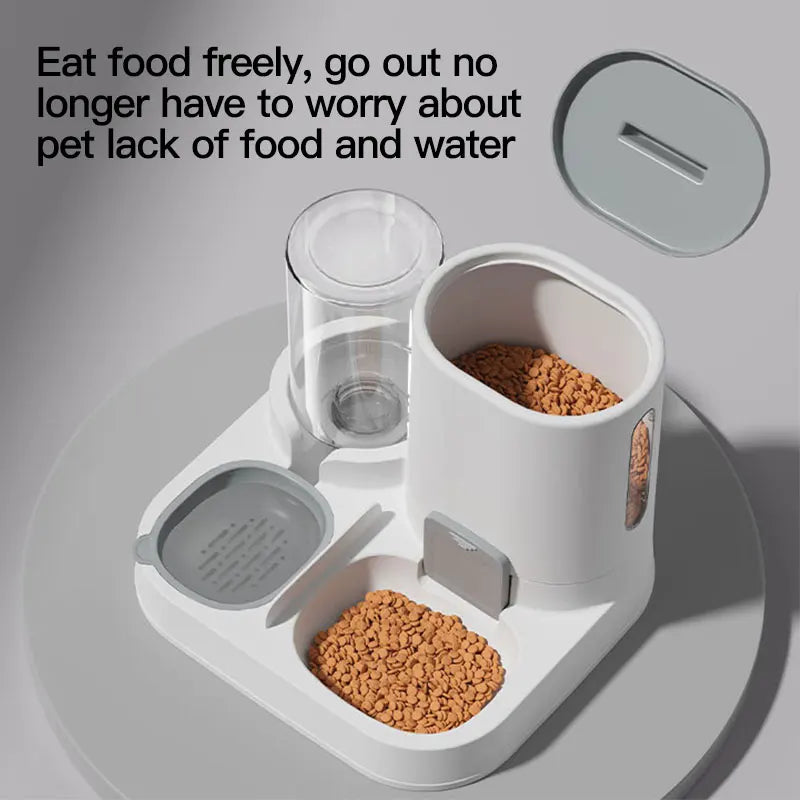 Automatic Gravity Cat Water Dispenser & Feeder