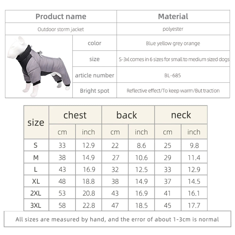 āļøš Winter Dog Jacket ā Warm & Waterproof