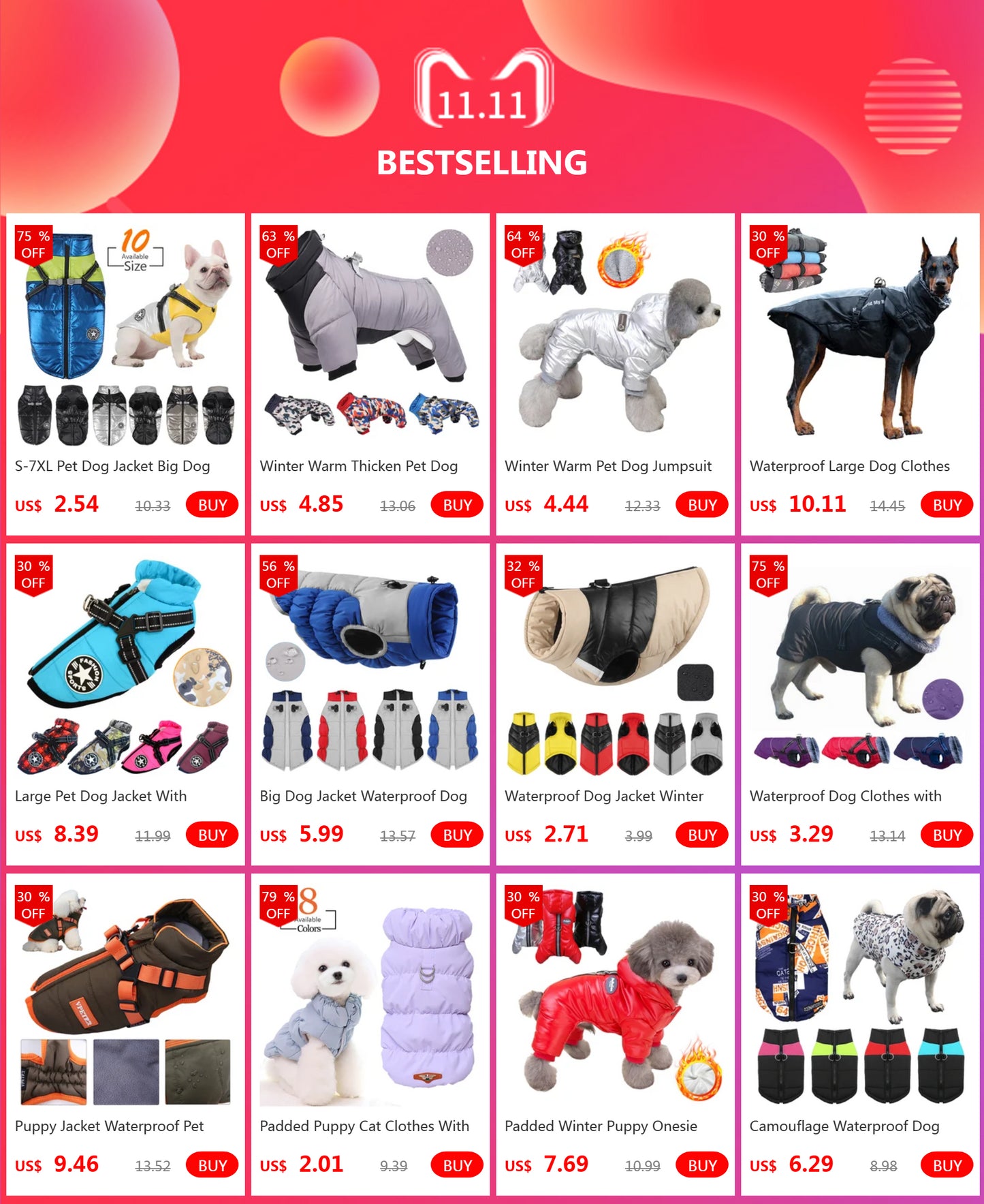 āļøš Winter Dog Jacket ā Warm & Waterproof