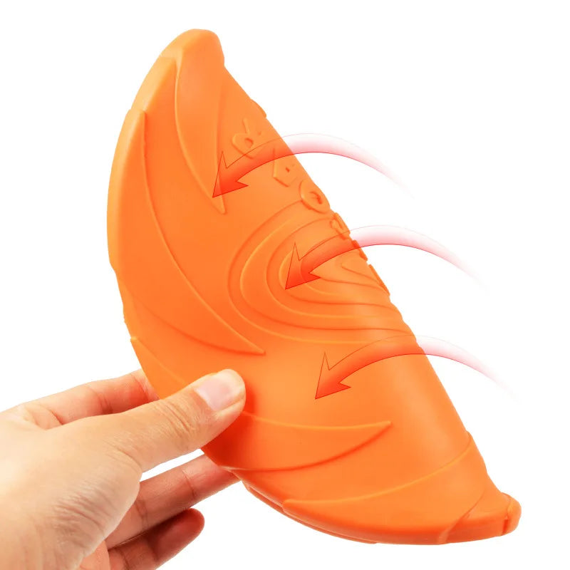 Durable Silicone Dog Flying Disc ๐ถ๐ธ