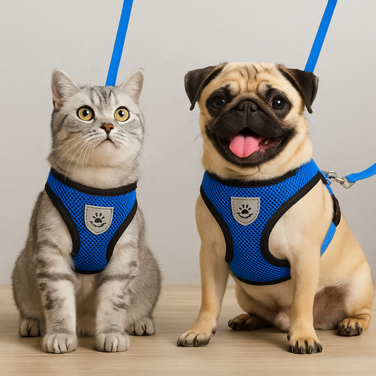 Adjustable Mesh Pet Harness & Lead