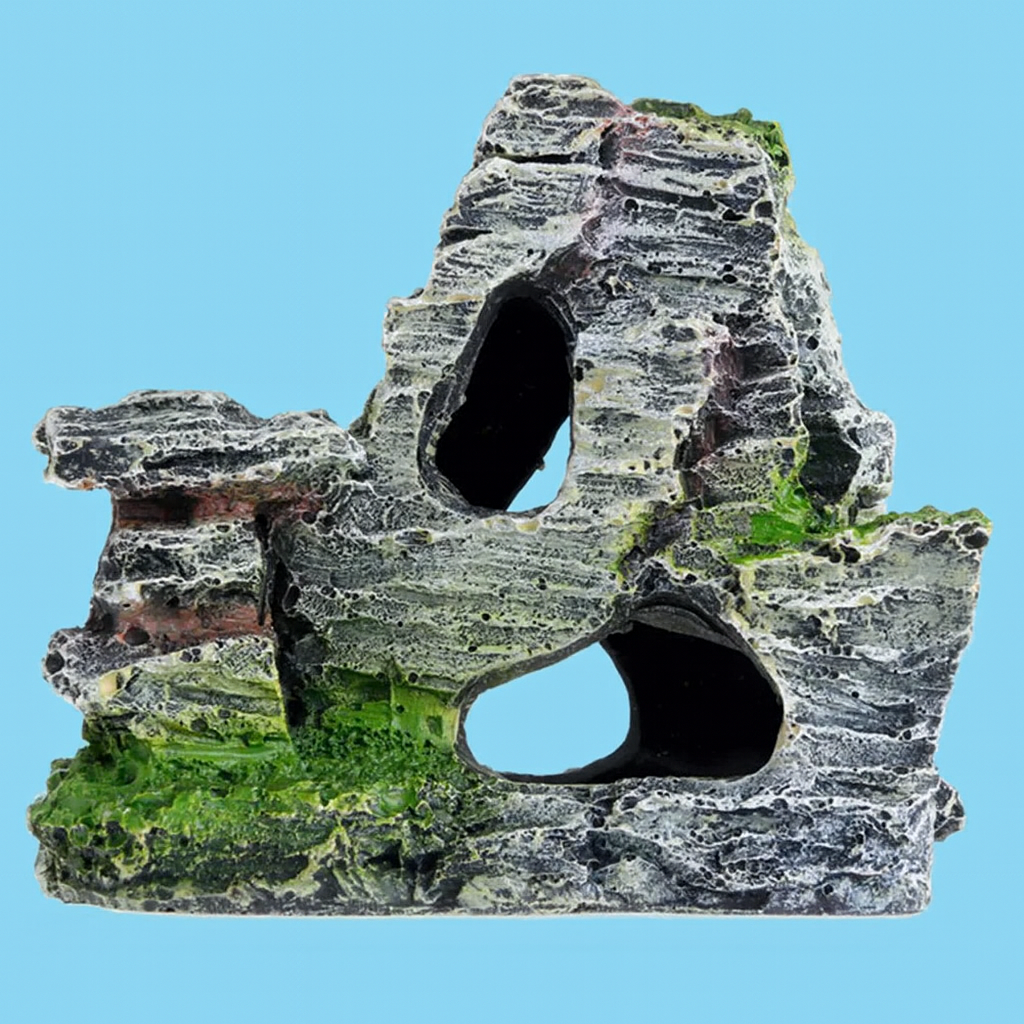 Artificial Moss Rock Cave Aquarium Ornament