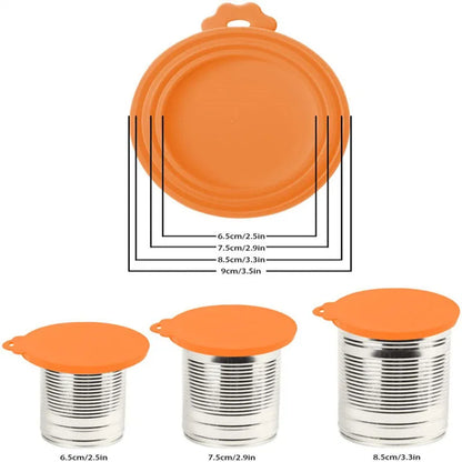 Reusable Pet Food Can Covers & Spoon