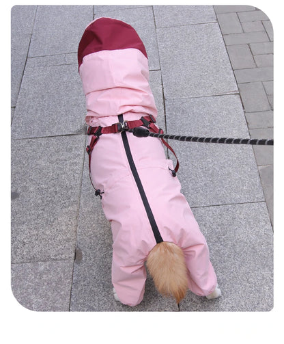 🌧️ Waterproof Dog Raincoat with Hood