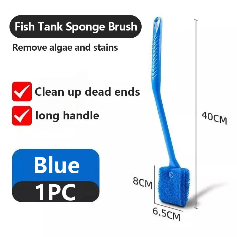 Aquarium Glass Cleaning Brush & Sponge