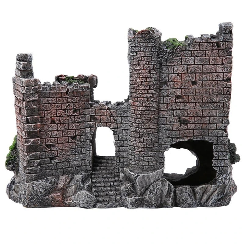 Resin Castle Aquarium Ornament