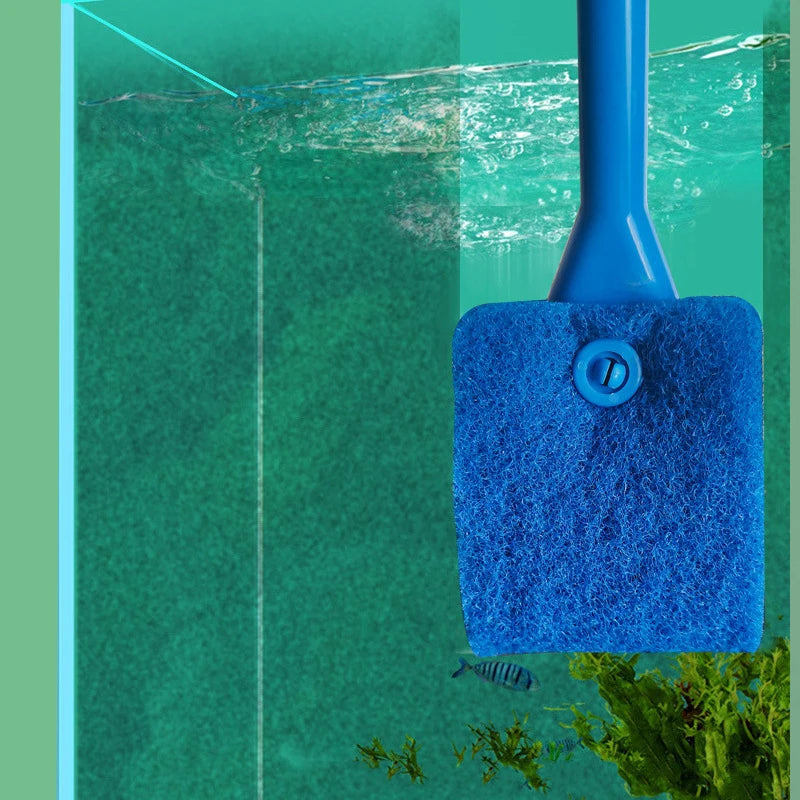 Aquarium Glass Cleaning Brush & Sponge