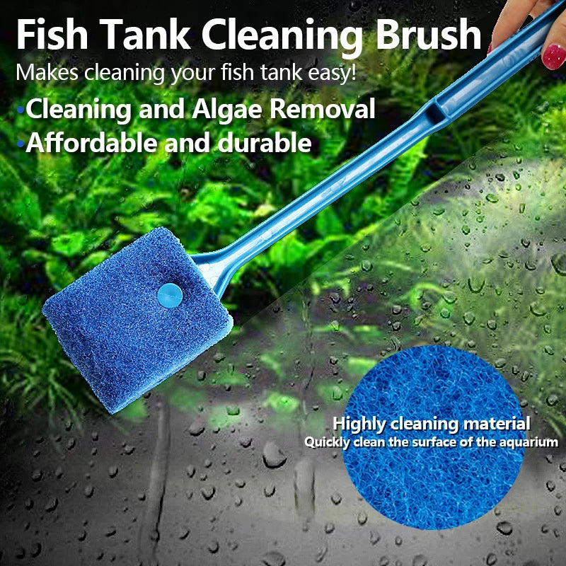 Aquarium Glass Cleaning Brush & Sponge