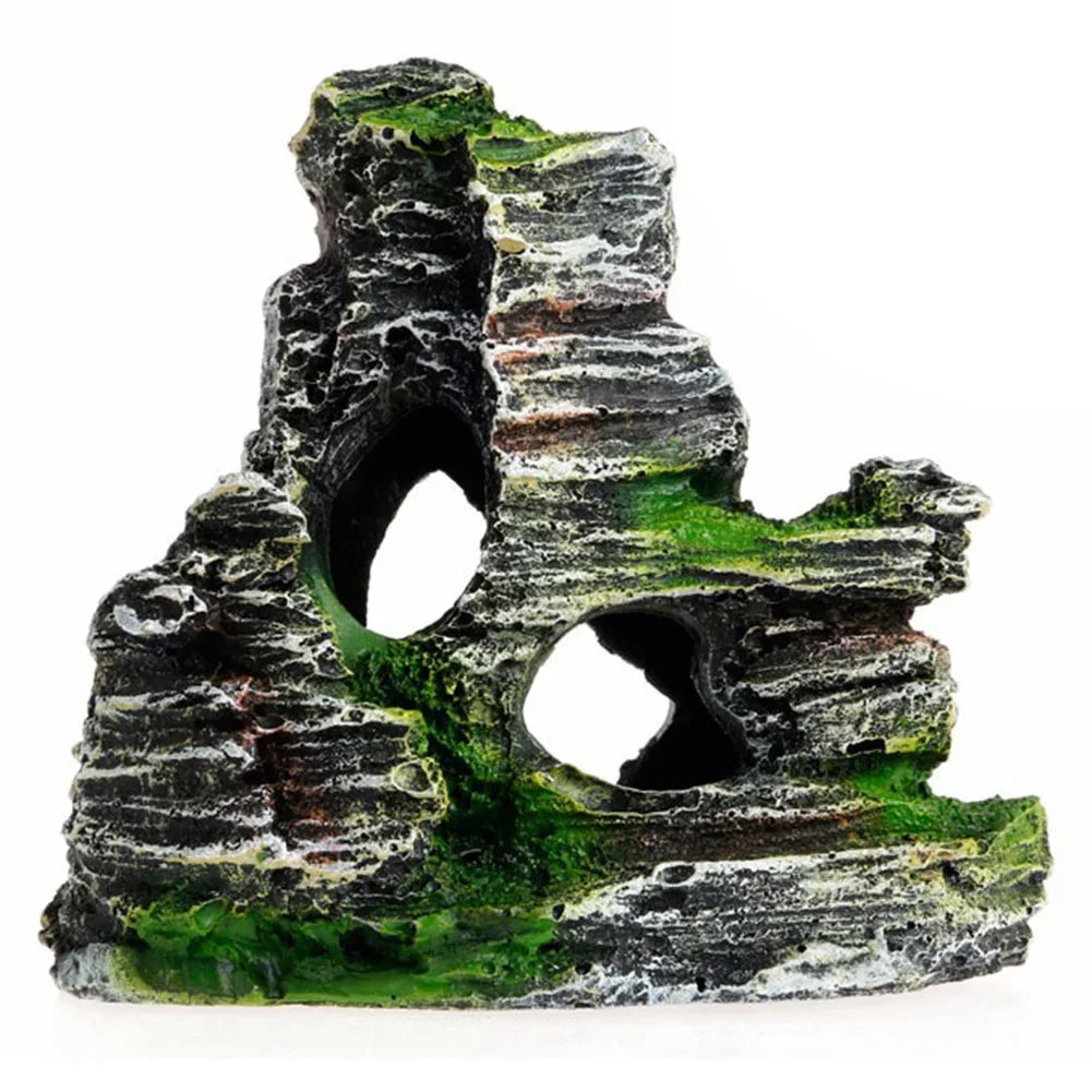Artificial Moss Rock Cave Aquarium Ornament