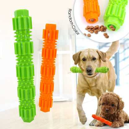 🦴 Indestructible Rubber Dog Toy – Treat Dispense