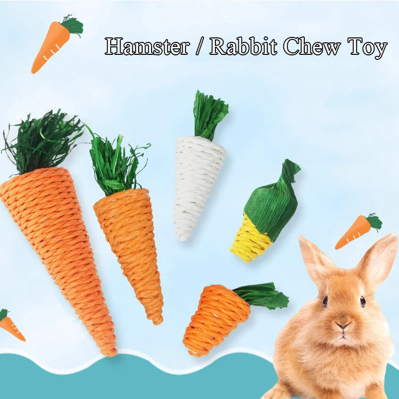 Natural Molar Chew Toy for Hamsters & Rabbits