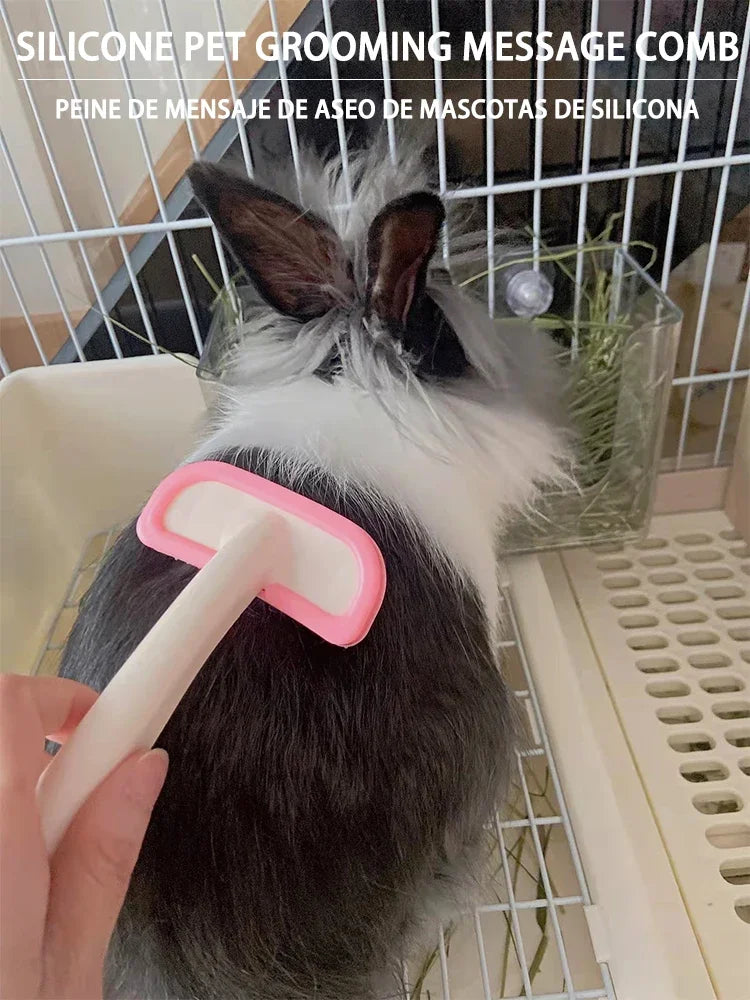 Silicone Pet Comb for Rabbits & Small Animals