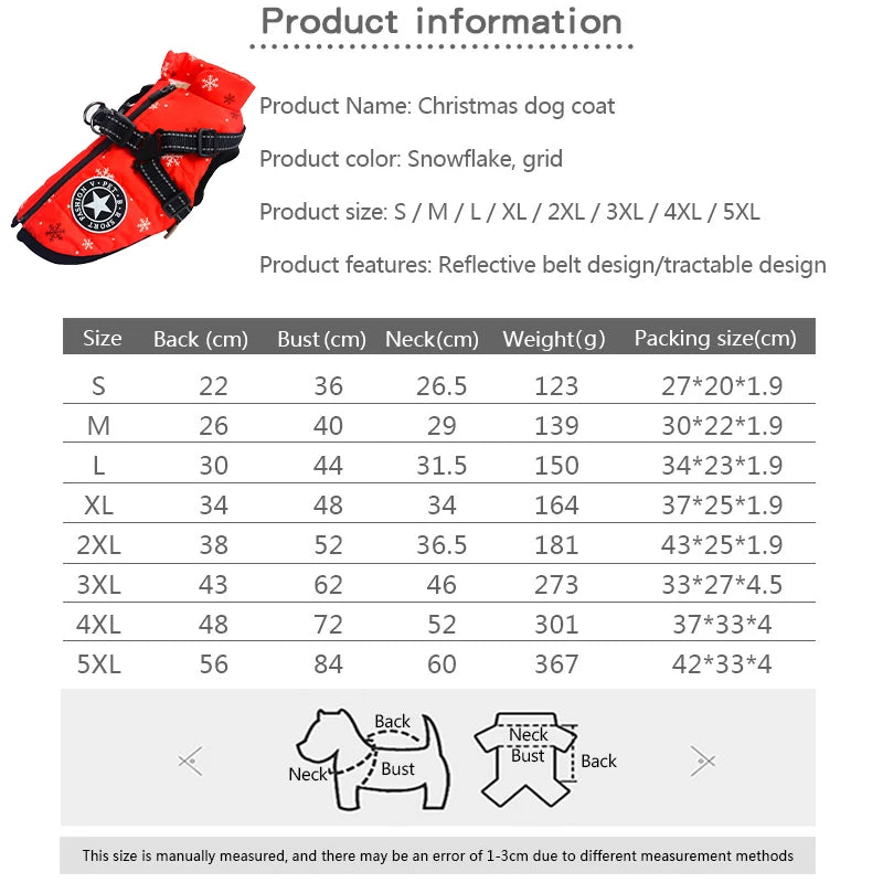❄️ Waterproof Dog Winter Coat