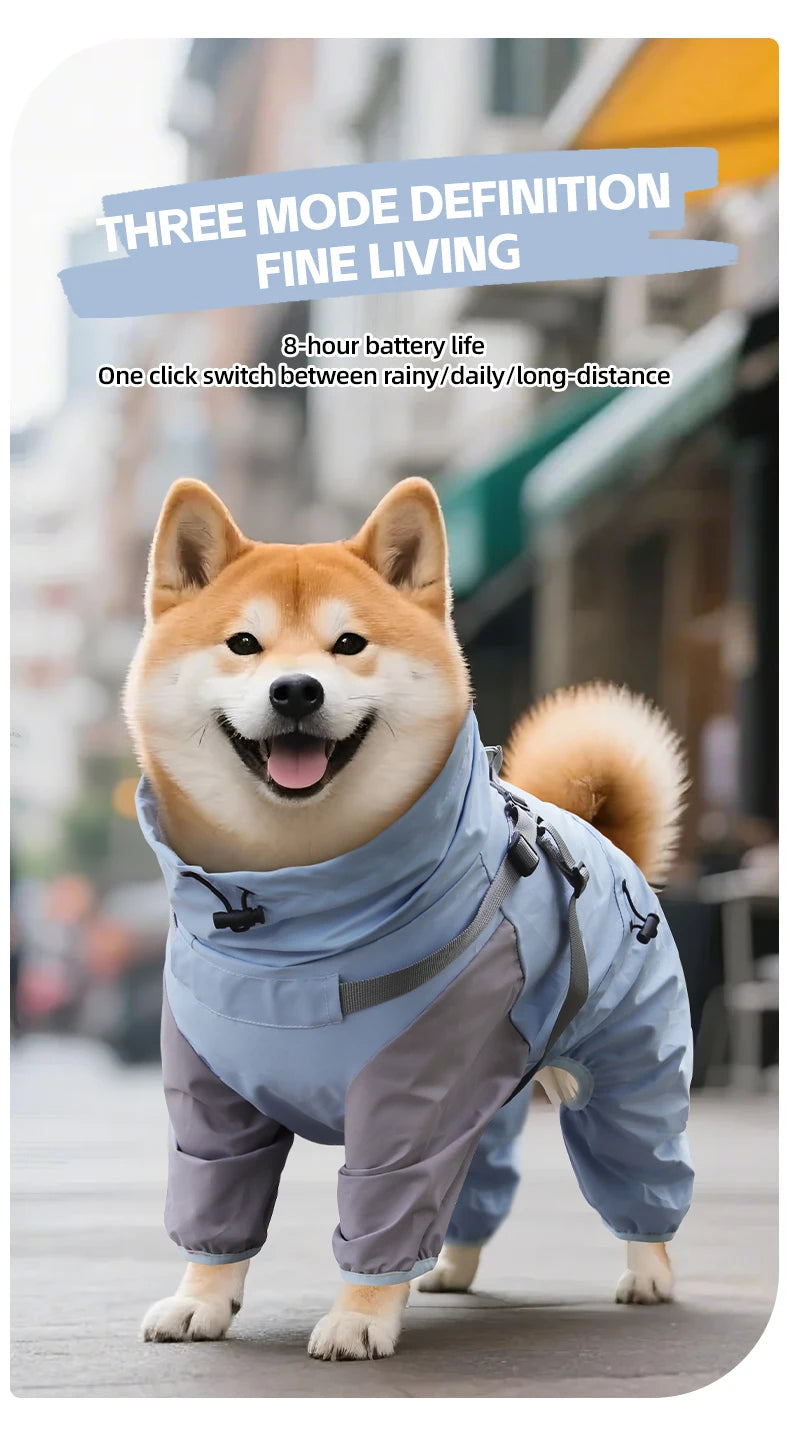 🌧️ Waterproof Dog Raincoat with Hood