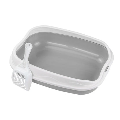 Semi-Enclosed Cat Litter Box
