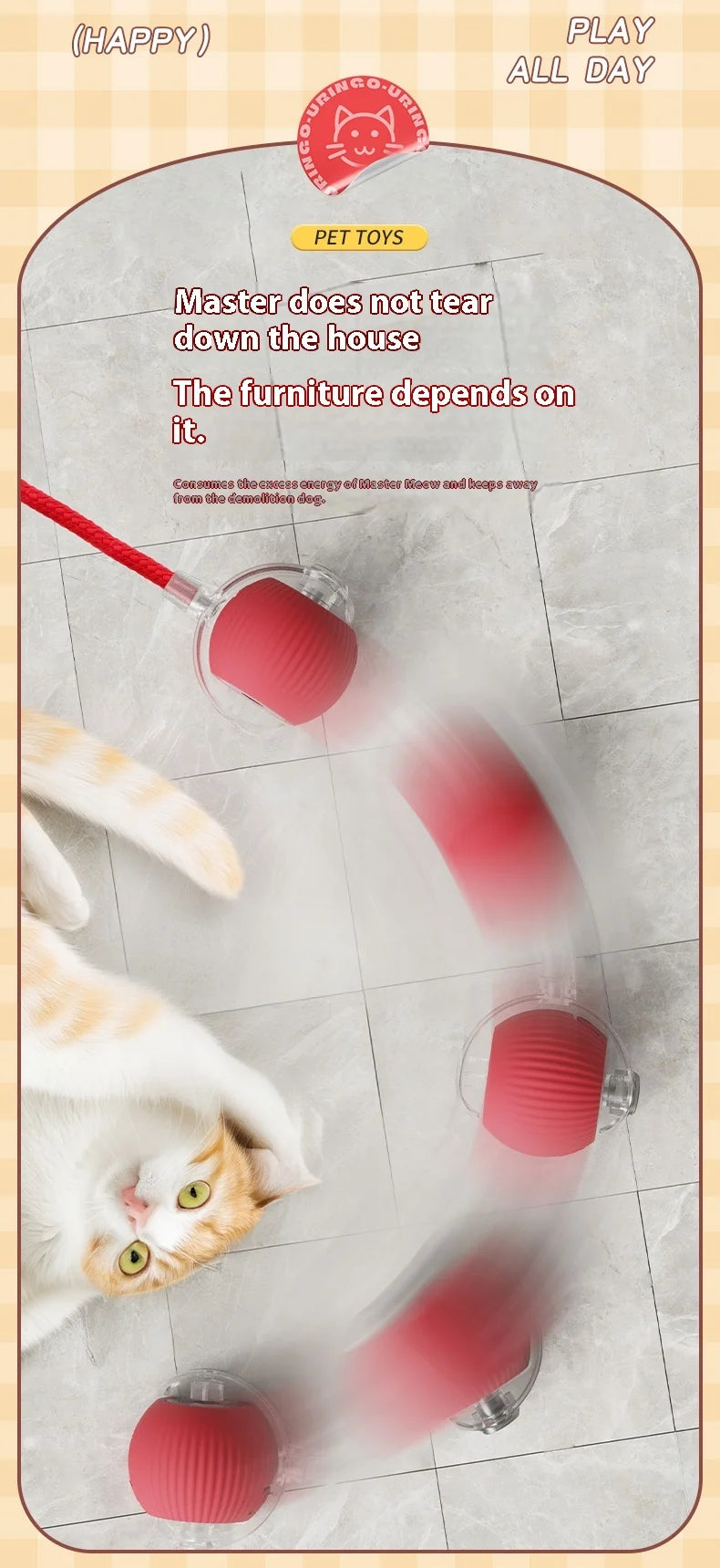 Automatic Rolling Cat Toy