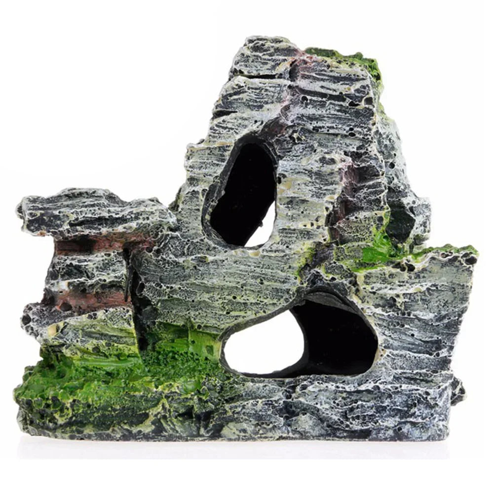 Artificial Moss Rock Cave Aquarium Ornament