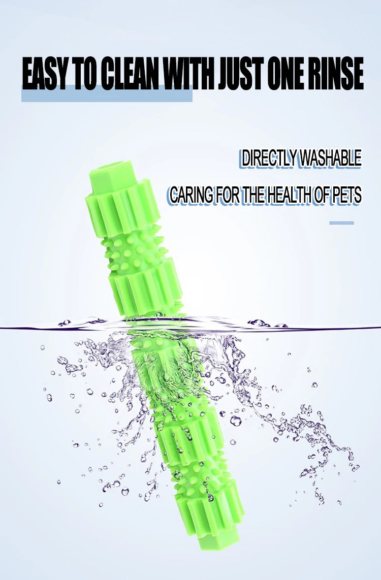 🦴 Indestructible Rubber Dog Toy – Treat Dispense