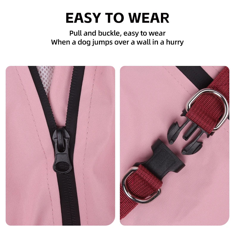 🌧️ Waterproof Dog Raincoat with Hood