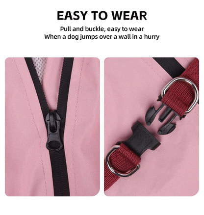 🌧️ Waterproof Dog Raincoat with Hood