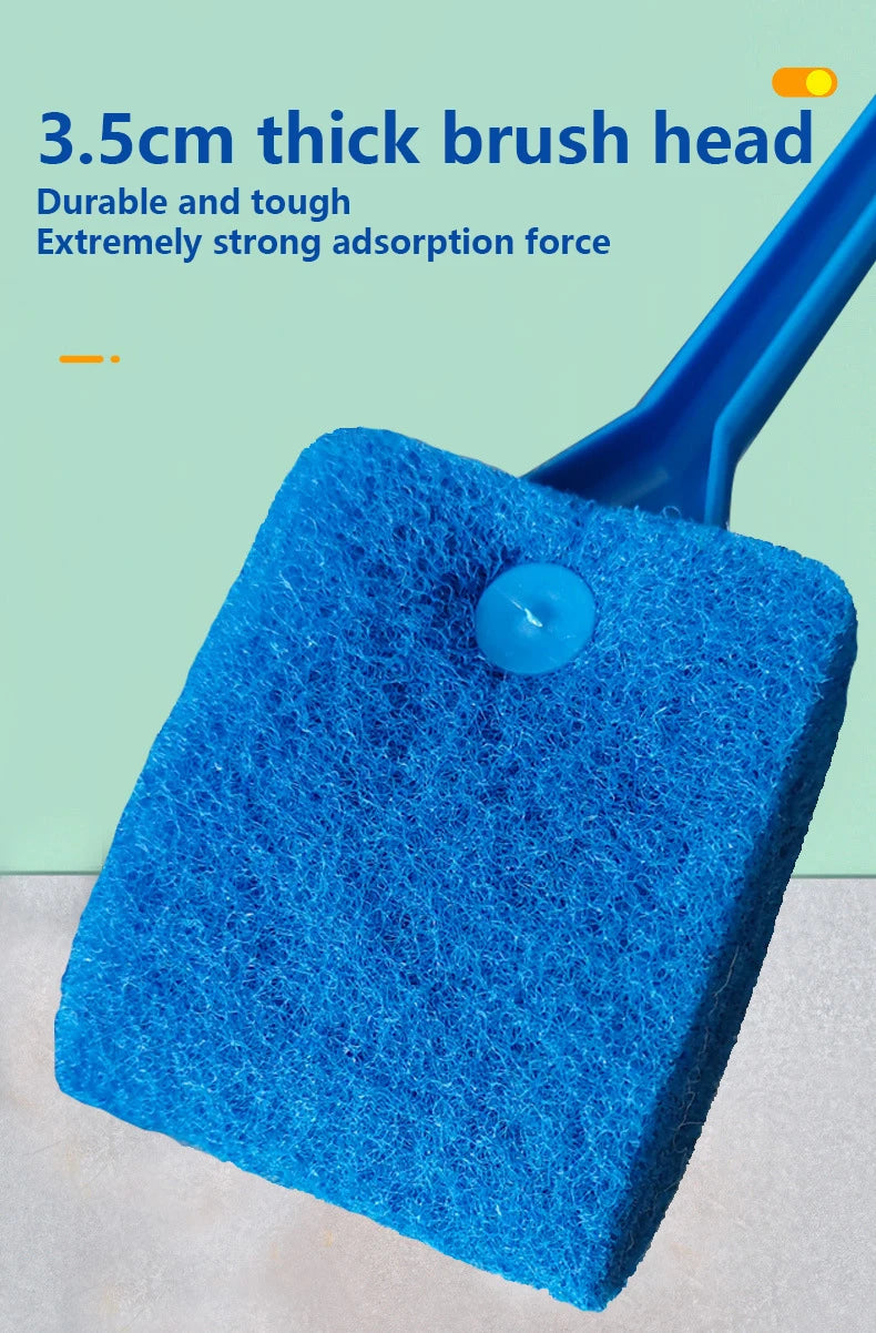 Aquarium Glass Cleaning Brush & Sponge