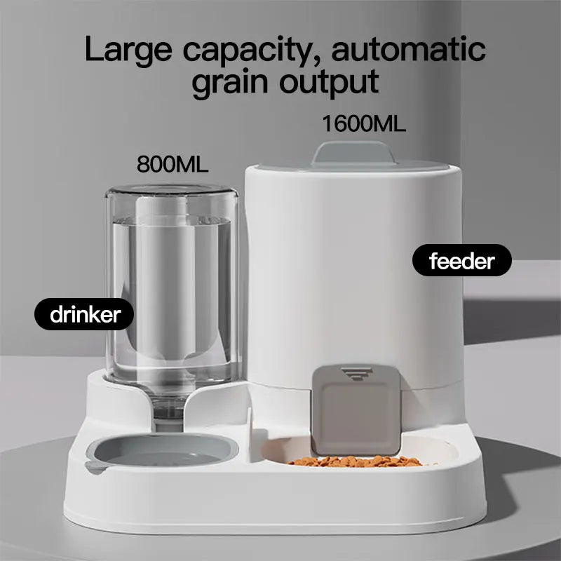 Automatic Gravity Cat Water Dispenser & Feeder