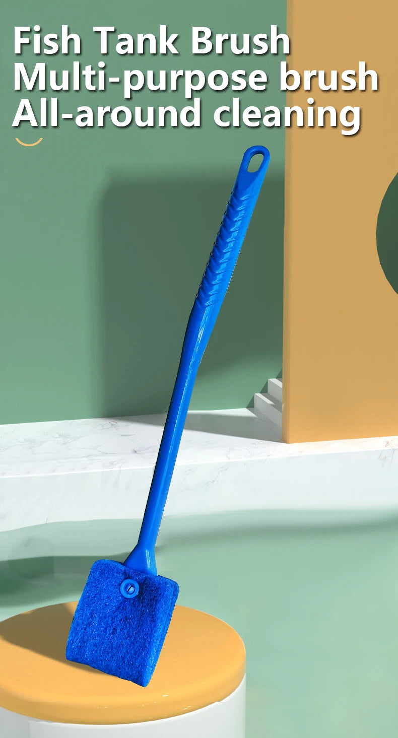 Aquarium Glass Cleaning Brush & Sponge
