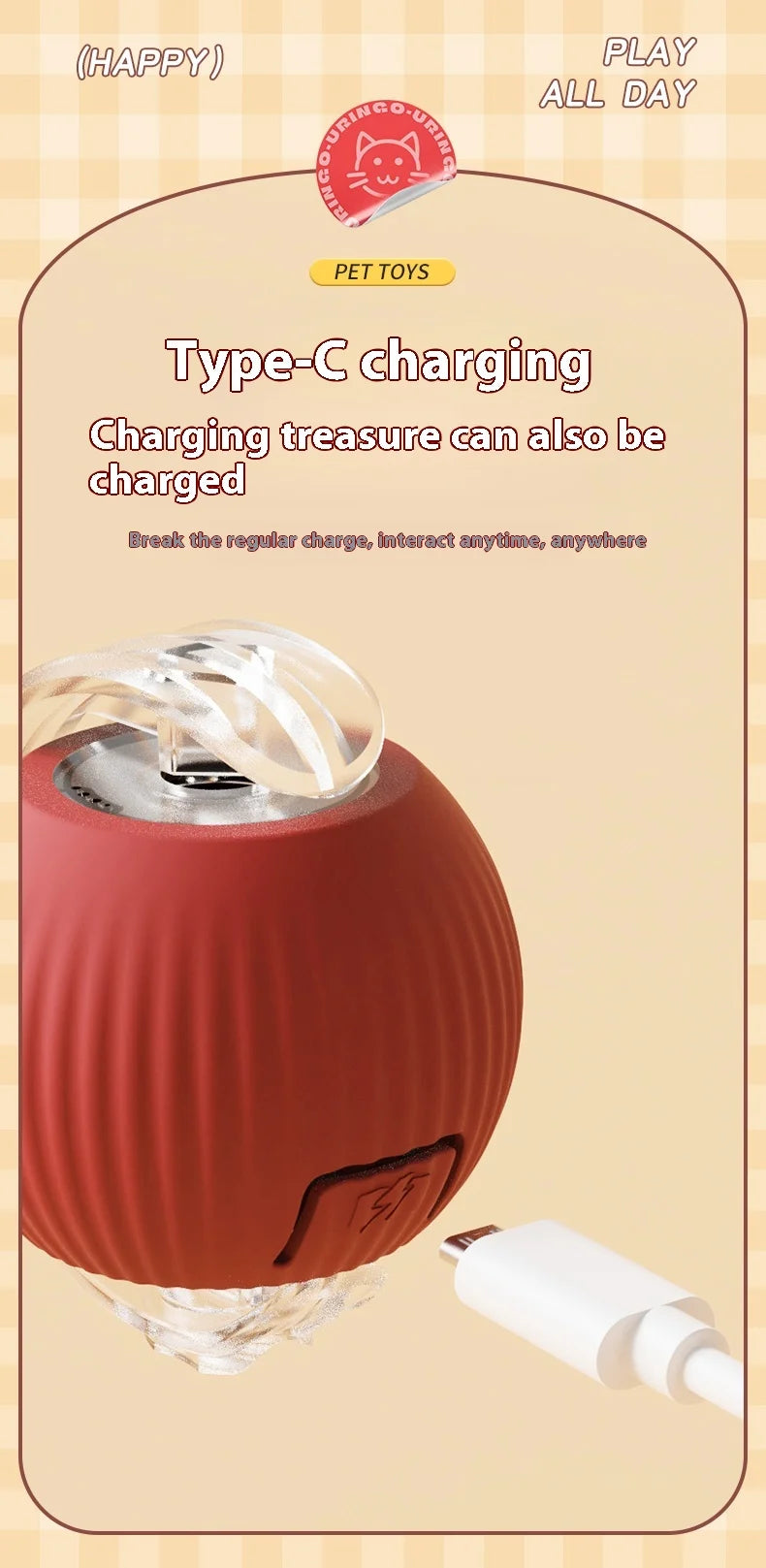 Automatic Rolling Cat Toy