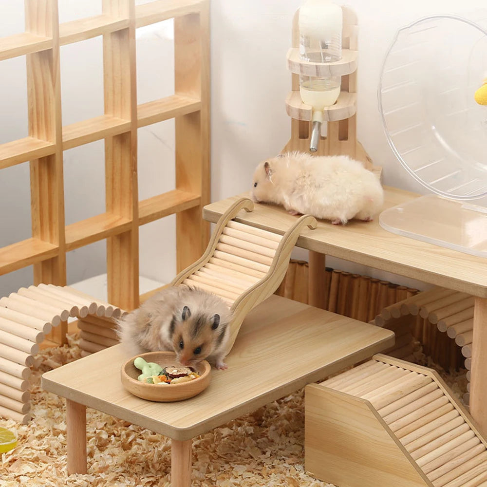 Hamster Wooden Climbing Stairs