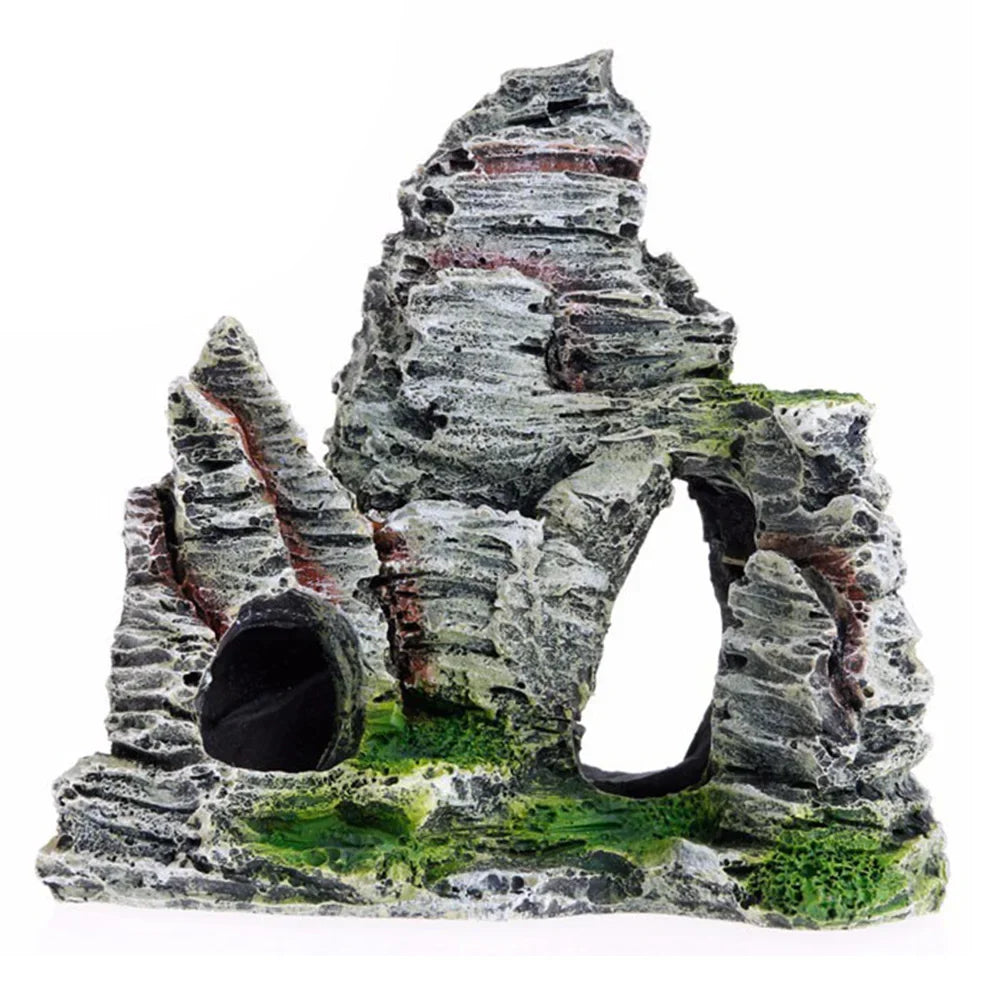 Artificial Moss Rock Cave Aquarium Ornament