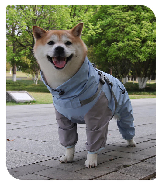 🌧️ Waterproof Dog Raincoat with Hood