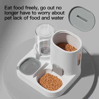 Automatic Gravity Cat Water Dispenser & Feeder