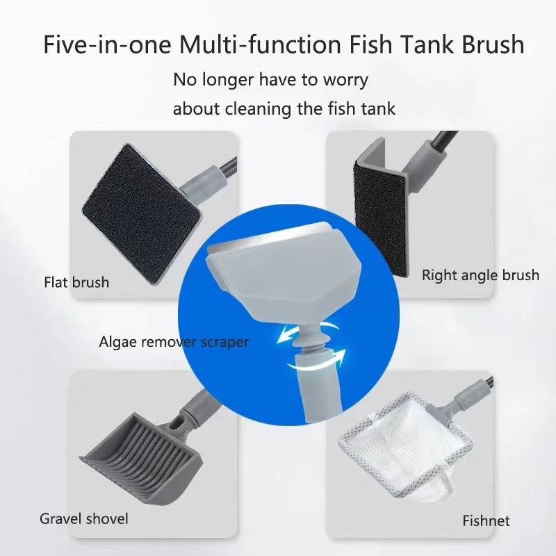 Aquarium Cleaning Tools Kit – 5-in-1