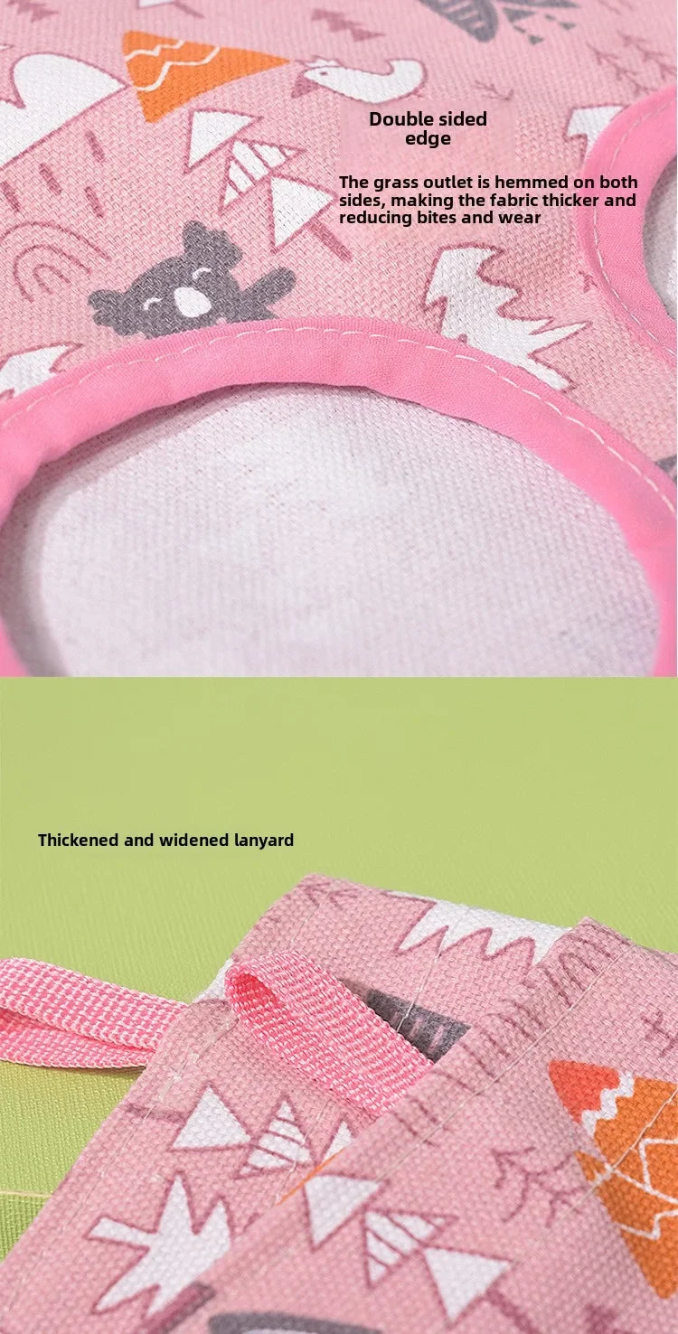 Hanging Hay Bag Feeder for Small Pets