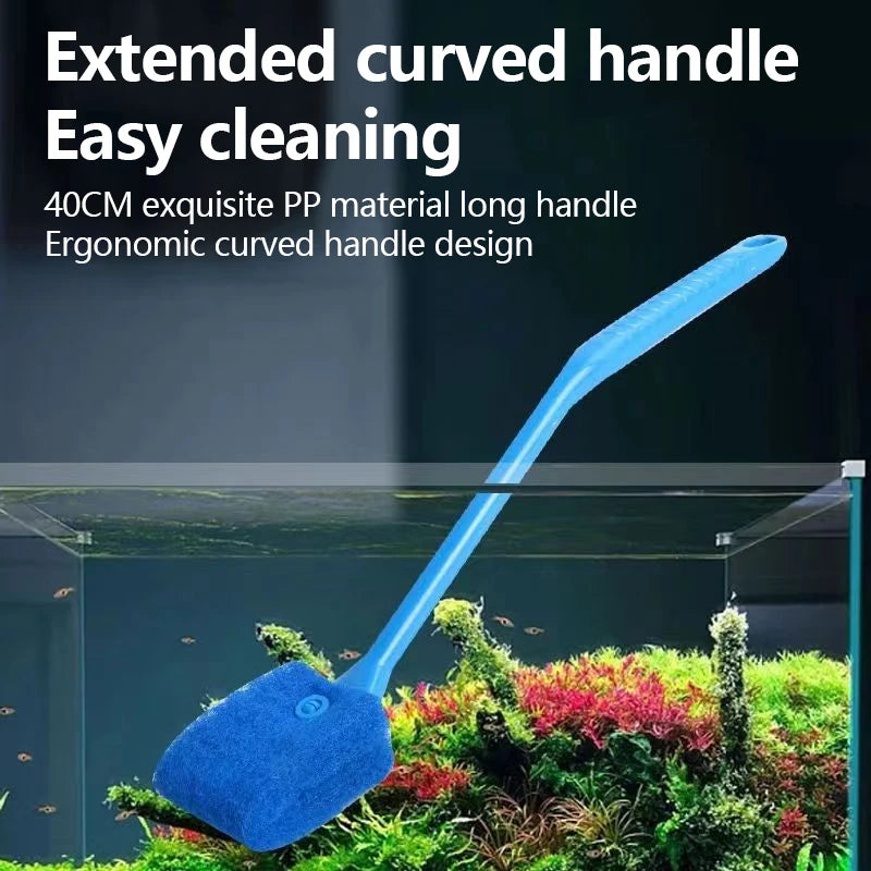 Aquarium Glass Cleaning Brush & Sponge