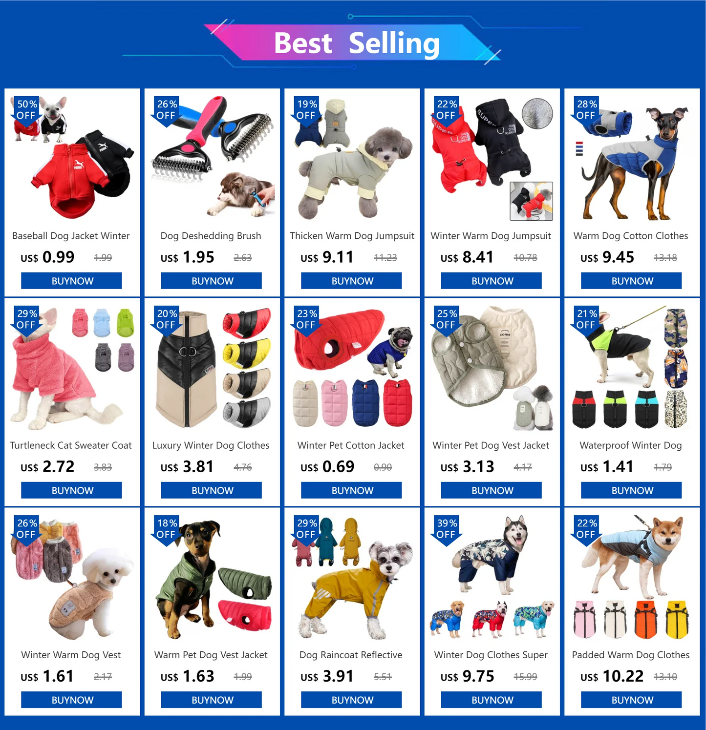 ❄️ Waterproof Dog Winter Coat