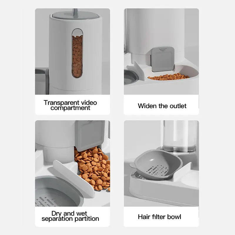 Automatic Gravity Cat Water Dispenser & Feeder