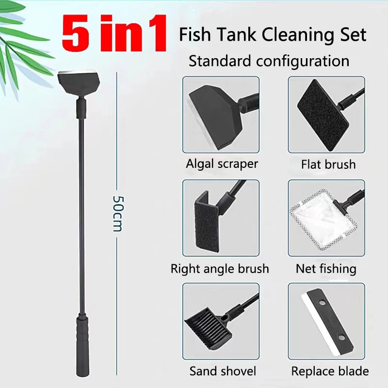 Aquarium Cleaning Tools Kit – 5-in-1