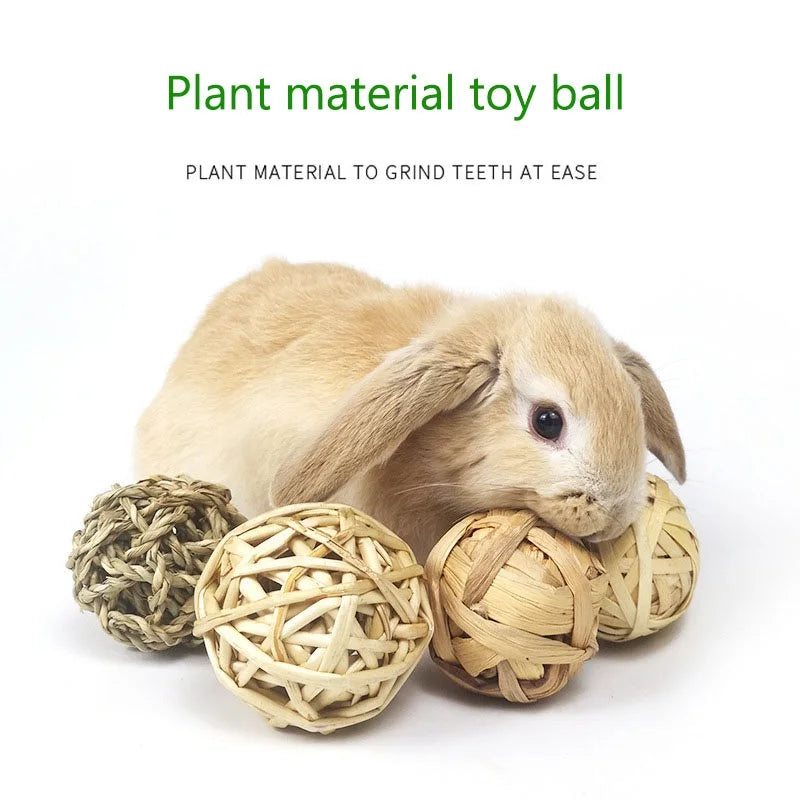 Natural Grass Chew Balls (4/5pcs)