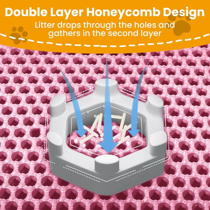 Double Layer Waterproof Cat Litter Mat