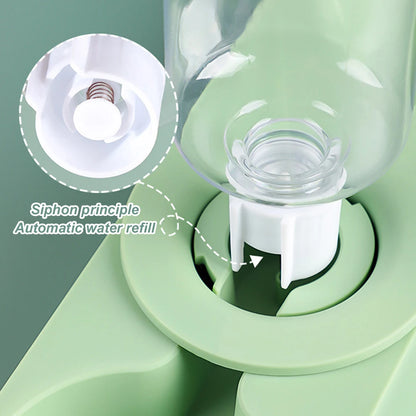 2-in-1 Pet Feeder & Water Bowl