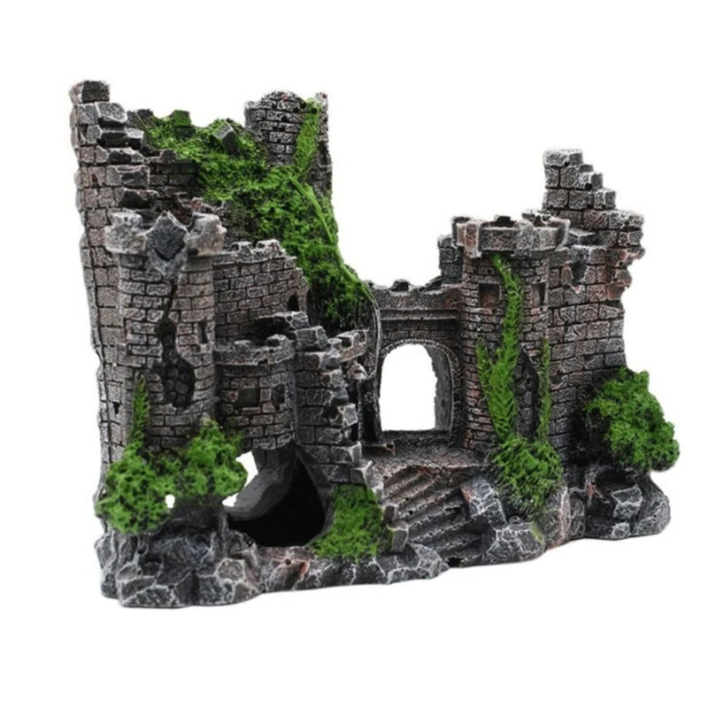 Resin Castle Aquarium Ornament