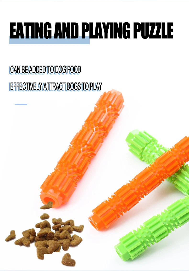 🦴 Indestructible Rubber Dog Toy – Treat Dispense