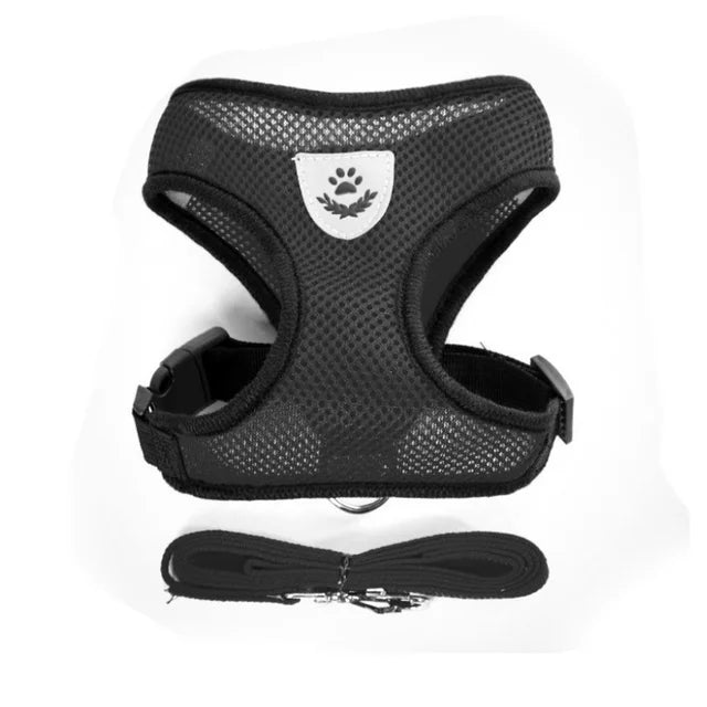 Adjustable Mesh Pet Harness & Lead