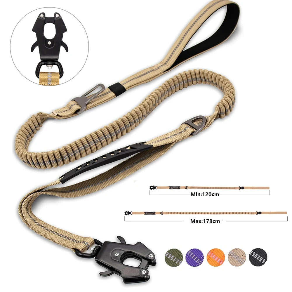 Reflective Shock Absorbing Dog Leash