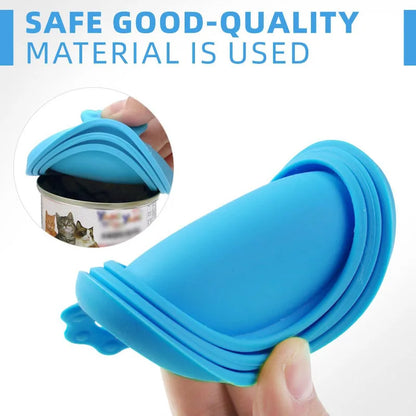 Reusable Pet Food Can Covers & Spoon