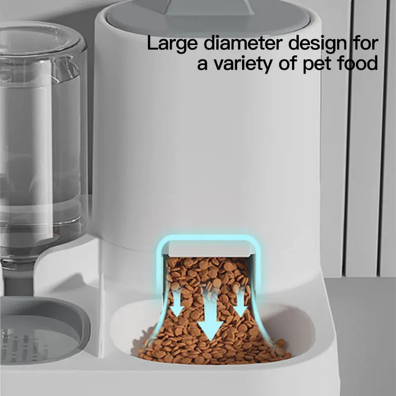 Automatic Gravity Cat Water Dispenser & Feeder